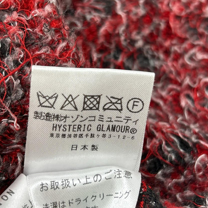 HYSTERIC GLAMOUR Metal Logo Sweatshirt Red Size L