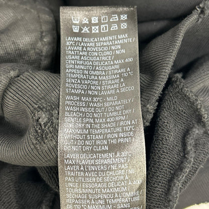 BALENCIAGA '23 BB Print Damaged Pullover Hoodie Black Size M