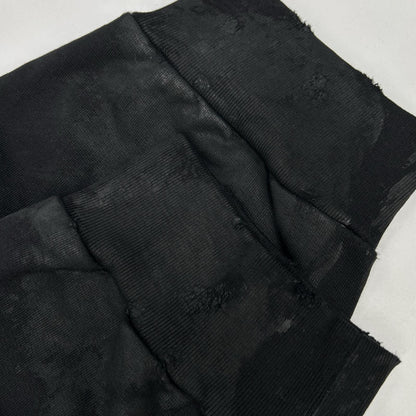 BALENCIAGA '23 BB Print Damaged Pullover Hoodie Black Size M