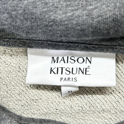 MAISON KITSUNE Fox Head Hoodie Dark Gray Size XL