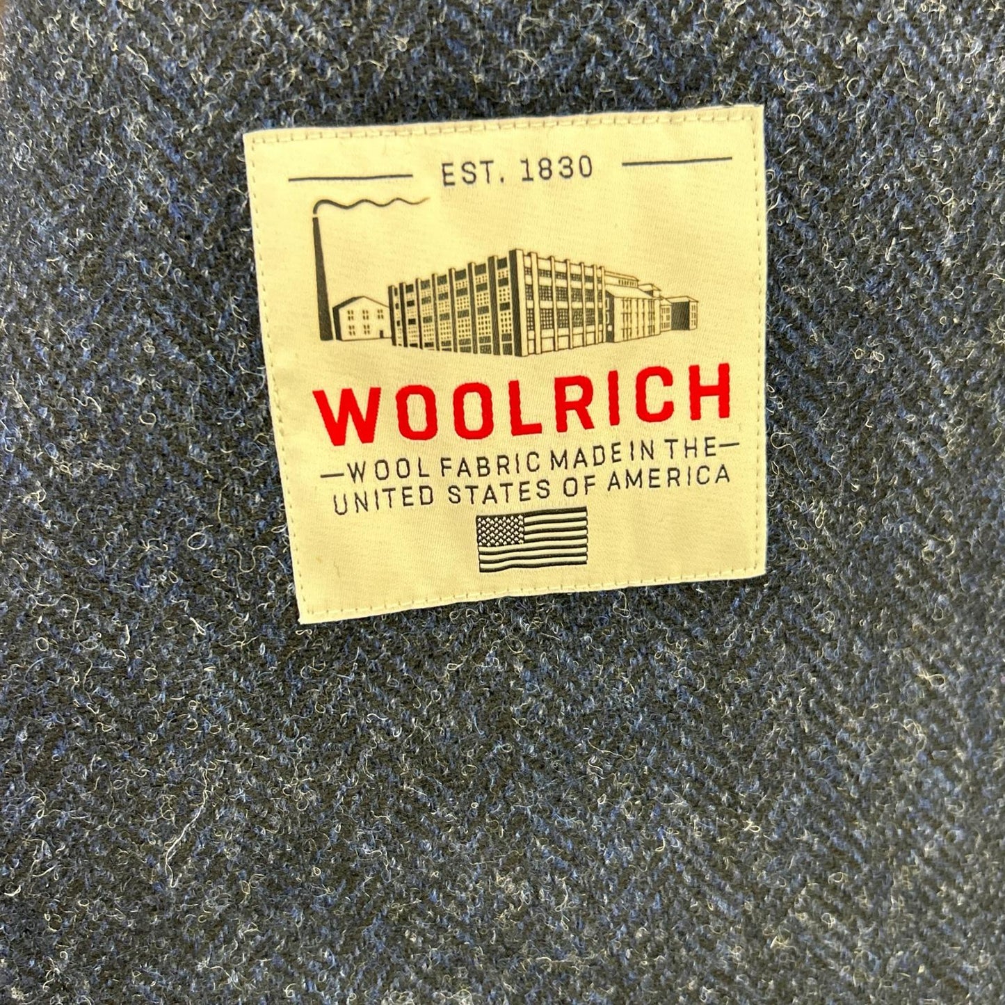 SHIPS x WOOLRICH Herringbone Wool Blazer Gray Size L