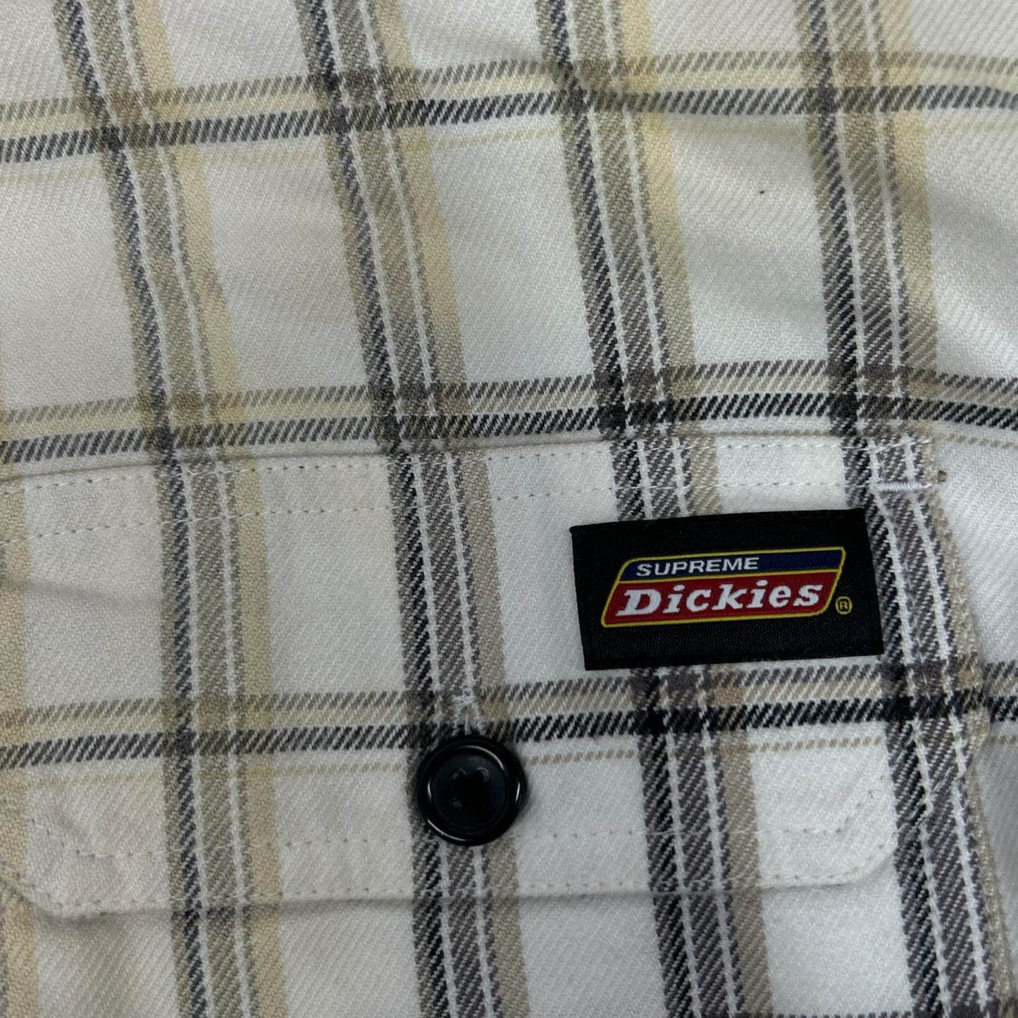 Supreme 23FW x Dickies Plaid Hooded Jacket White Size M