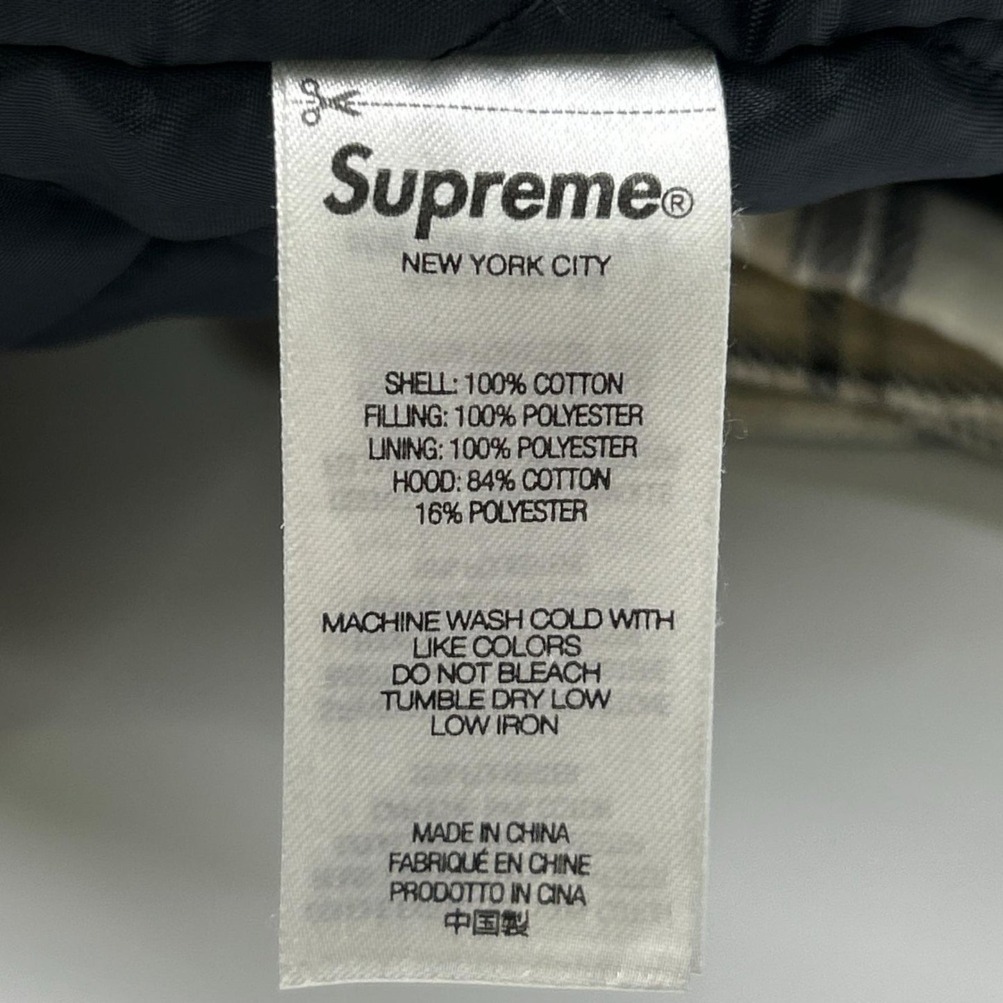 Supreme 23FW x Dickies Plaid Hooded Jacket White Size M