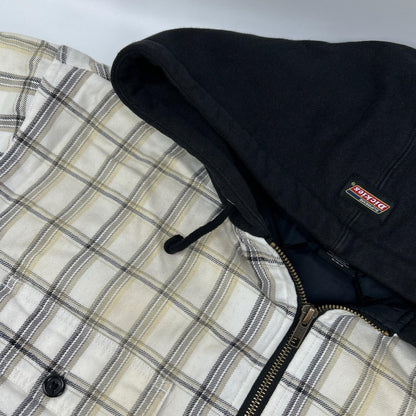 Supreme 23FW x Dickies Plaid Hooded Jacket White Size M