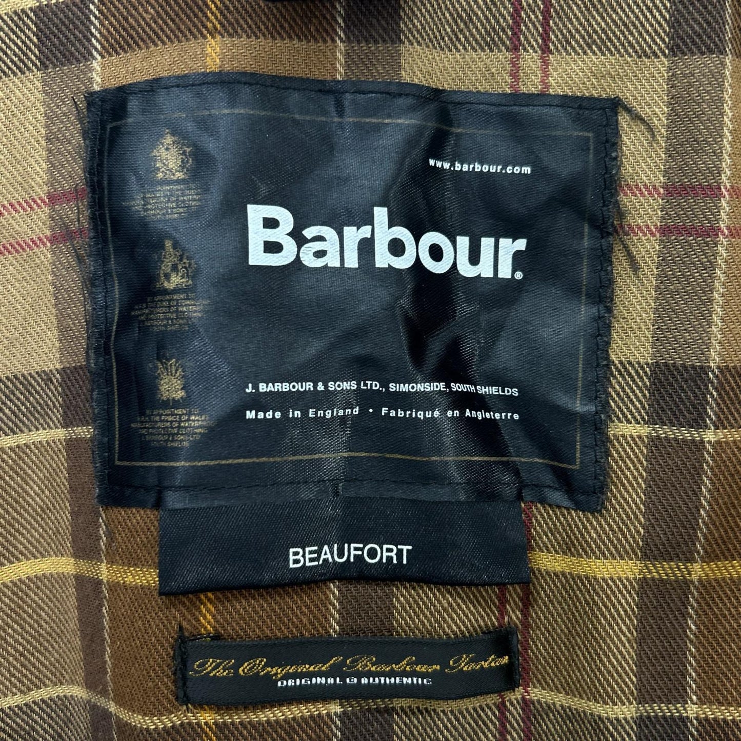 Barbour A231 Beaufort Oiled Jacket Brown Size 46