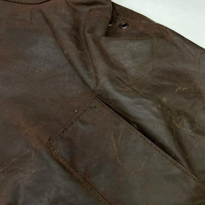 Barbour A231 Beaufort Oiled Jacket Brown Size 46