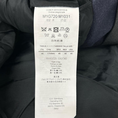 EMPORIOARMANI M1G720 Milano 1B Wool Jacket Black Size 46