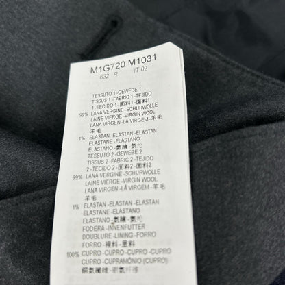 EMPORIOARMANI M1G720 Milano 1B Wool Jacket Black Size 46