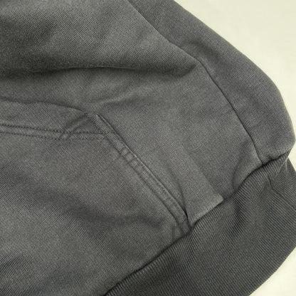 BALENCIAGA 24AW Logo Vintage Print Hoodie Black Size XS