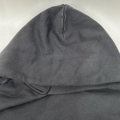BALENCIAGA 24AW Logo Vintage Print Hoodie Black Size XS