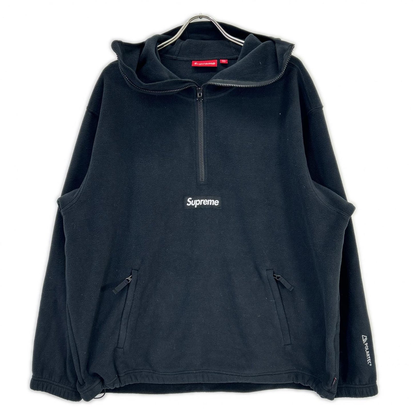 Supreme 24FW Polartec Facemask Half Sweatshirt Black Size XL