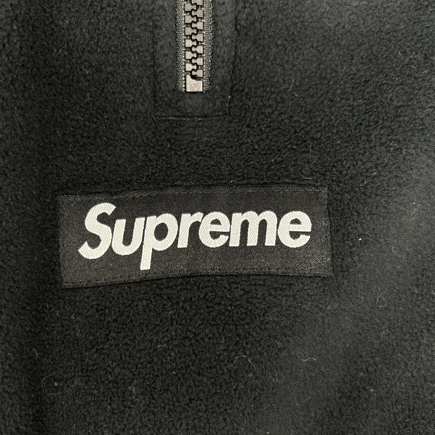 Supreme 24FW Polartec Facemask Half Sweatshirt Black Size XL