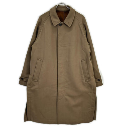 JOHN SMEDLEY 20AW Brown Hooded Balmacaan Coat Size 2