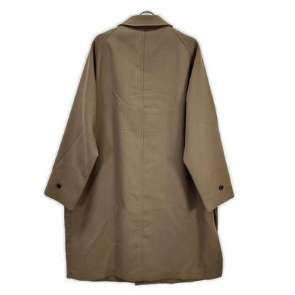 JOHN SMEDLEY 20AW Brown Hooded Balmacaan Coat Size 2