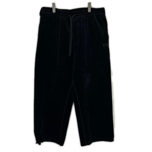 Y-3 IL2147 Velvet Spacer Cuffed Pants Black Size S