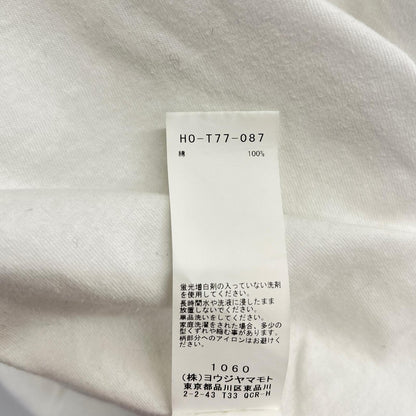 Yohji Yamamoto POUR HOMME HD-T77-087 T-Shirt White Size 3