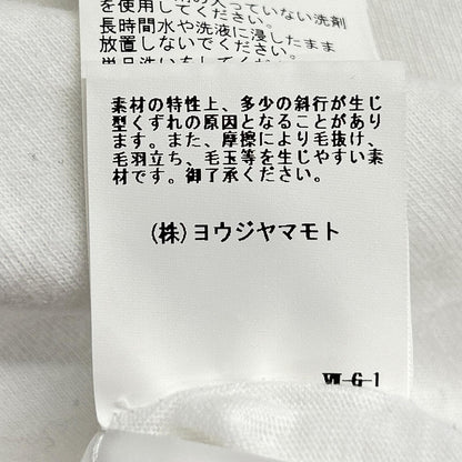 Yohji Yamamoto POUR HOMME HD-T77-087 T-Shirt White Size 3