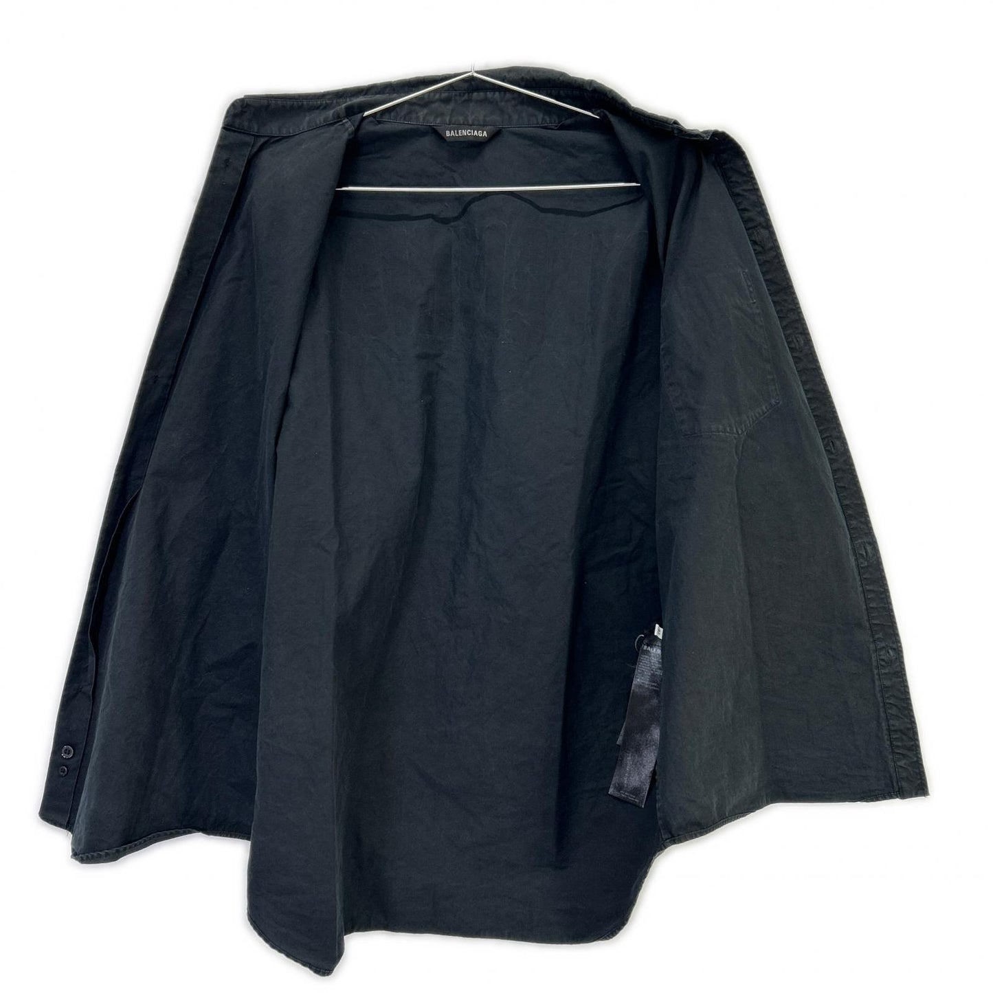 BALENCIAGA 22SS 738761 TNM60 S/S Shirt Black Size 37