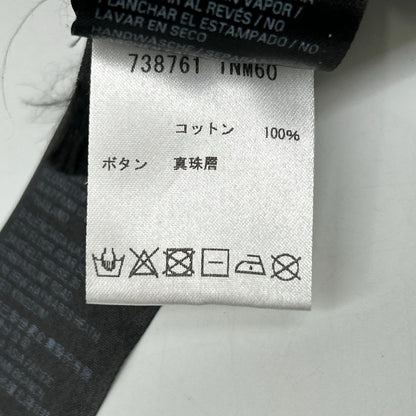 BALENCIAGA 22SS 738761 TNM60 S/S Shirt Black Size 37
