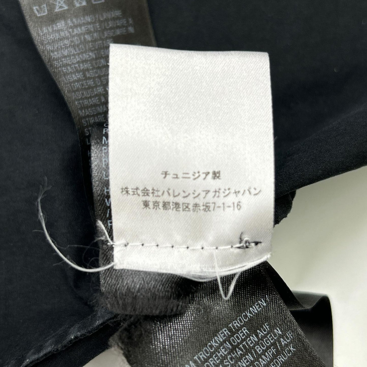 BALENCIAGA 22SS 738761 TNM60 S/S Shirt Black Size 37