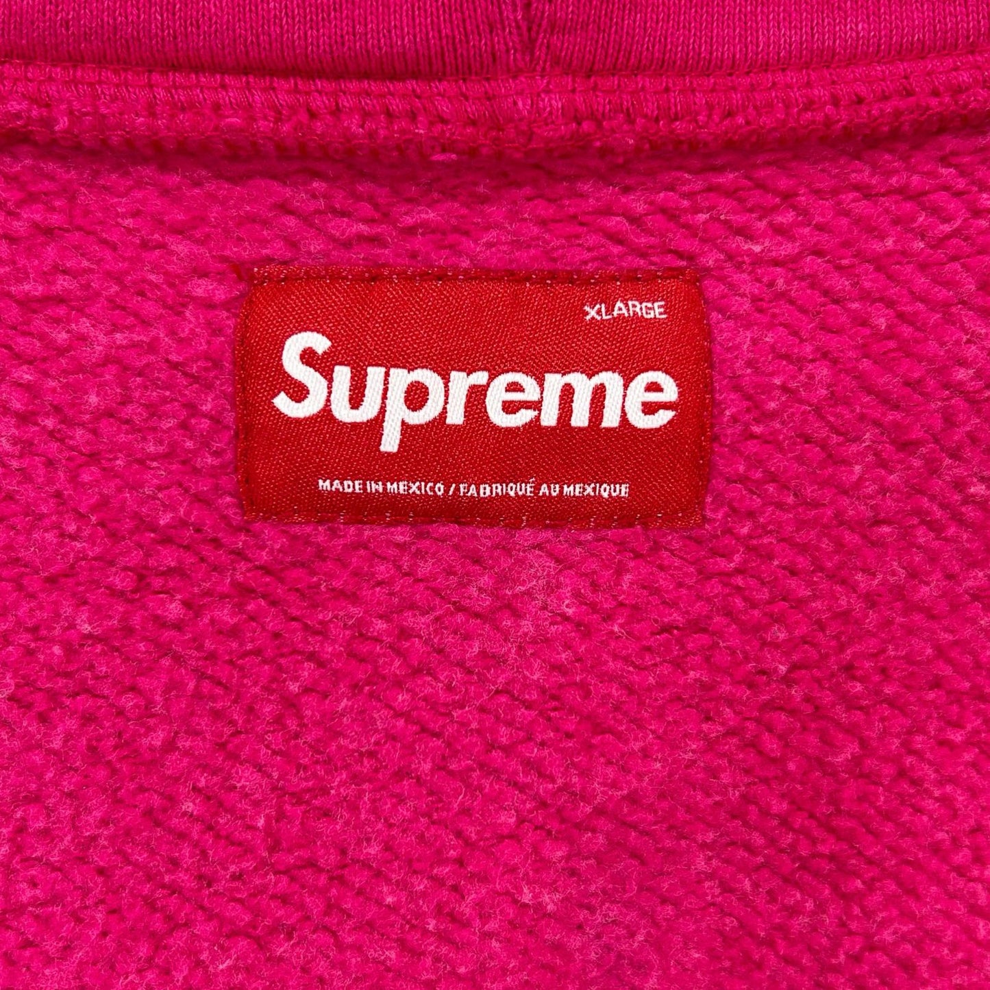 Supreme 25FW Small Box Zip Up Hooded Sweatshirt Pink Size X