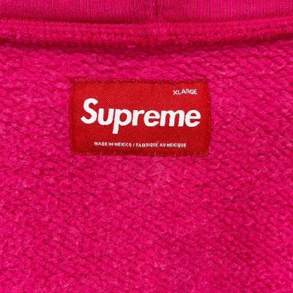 Supreme 25FW Small Box Zip Up Hooded Sweatshirt Pink Size X