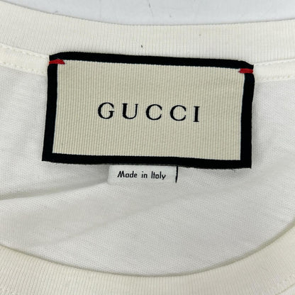 GUCCI 615044 Pig Embroidery T-Shirt White Size L