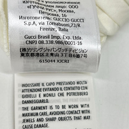 GUCCI 615044 Pig Embroidery T-Shirt White Size L