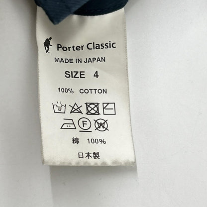 Porter Classic Navy Stand Collar Coat Size 4