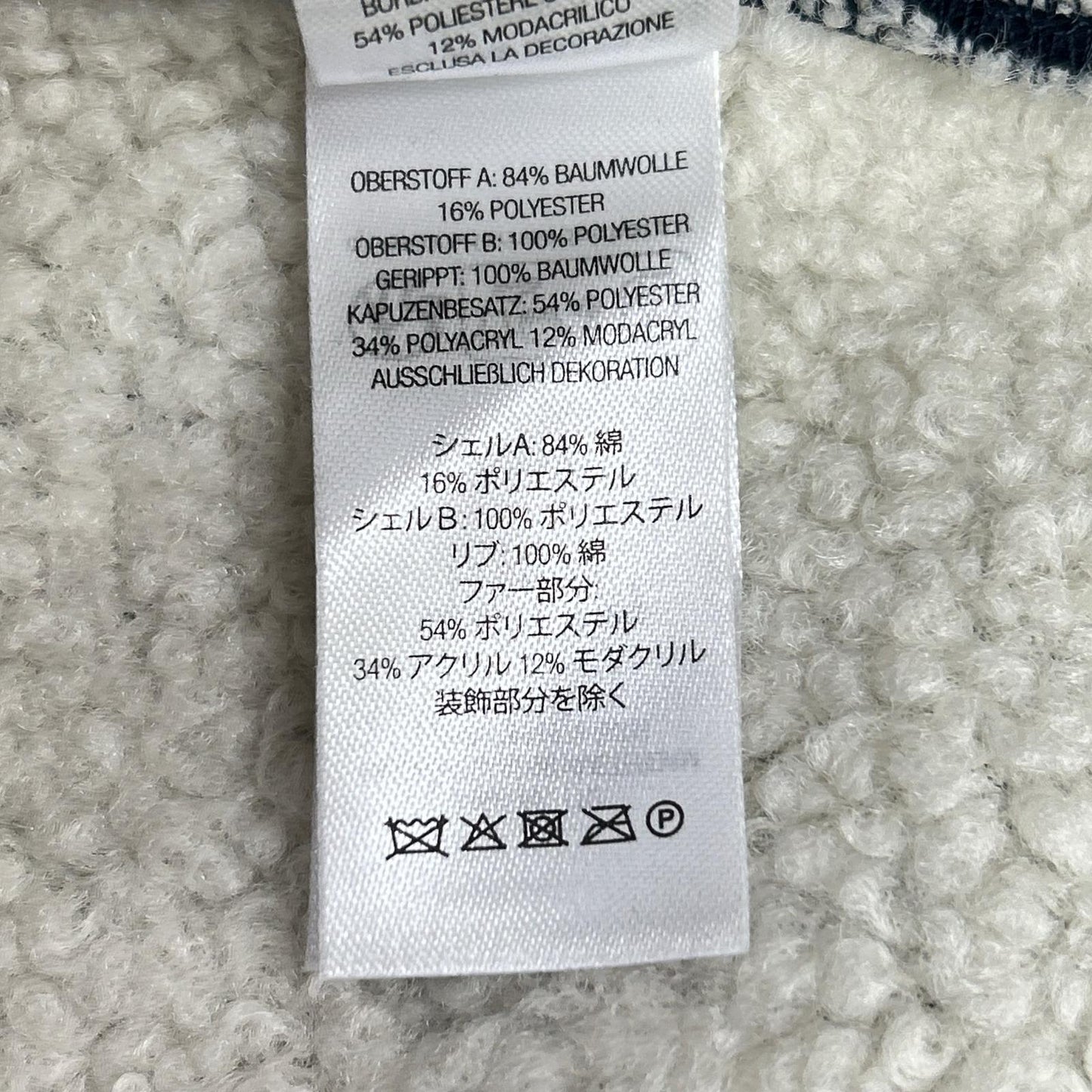 Supreme 25FW Faux Fur Zip Up Hooded Sweatshirt Navy Size L