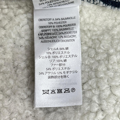 Supreme 25FW Faux Fur Zip Up Hooded Sweatshirt Navy Size L