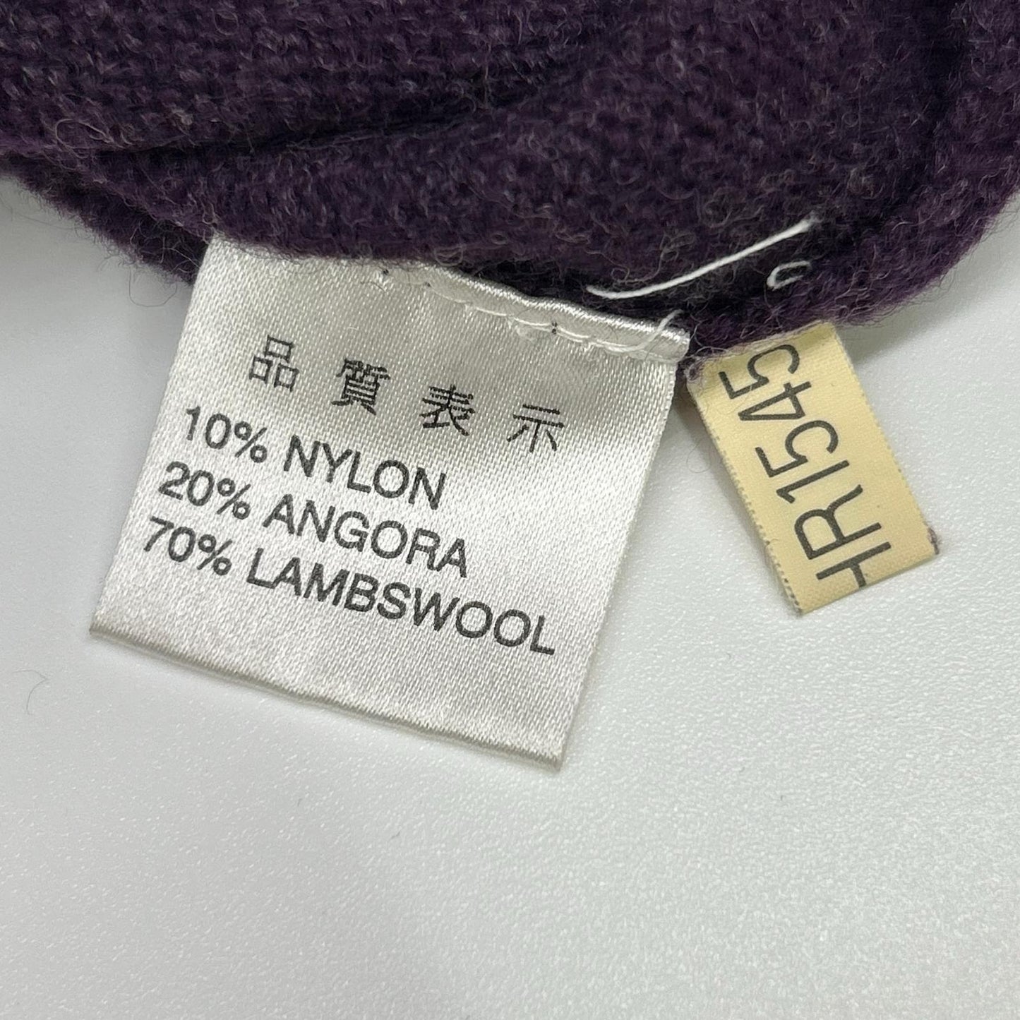 YvesSaintLaurent YSL Embroidered Wool Sweater Purple Size L