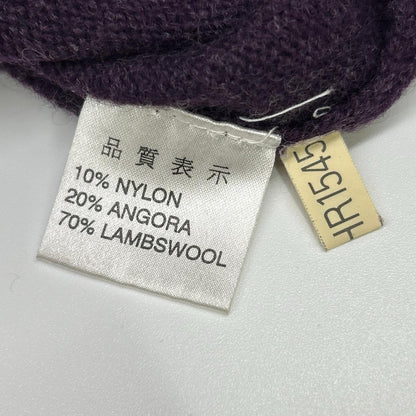 YvesSaintLaurent YSL Embroidered Wool Sweater Purple Size L