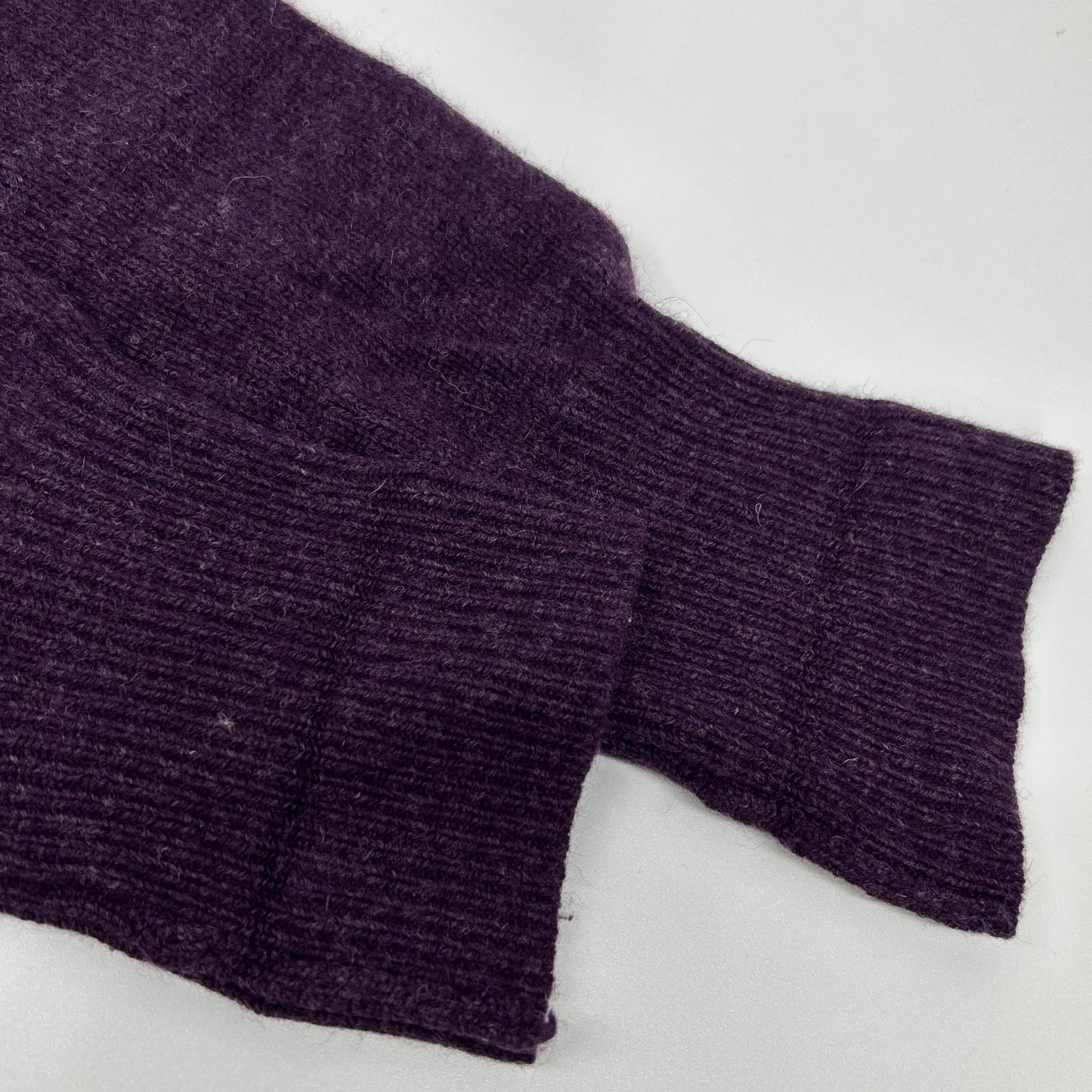 YvesSaintLaurent YSL Embroidered Wool Sweater Purple Size L