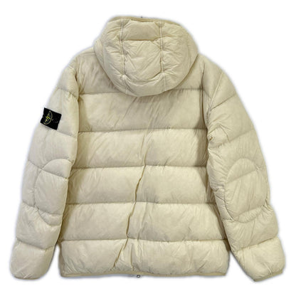 STONE ISLAND 23AW Nylon Stretch Hooded Jacket White Size M