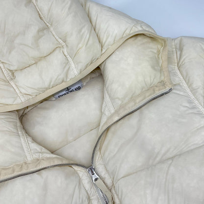 STONE ISLAND 23AW Nylon Stretch Hooded Jacket White Size M