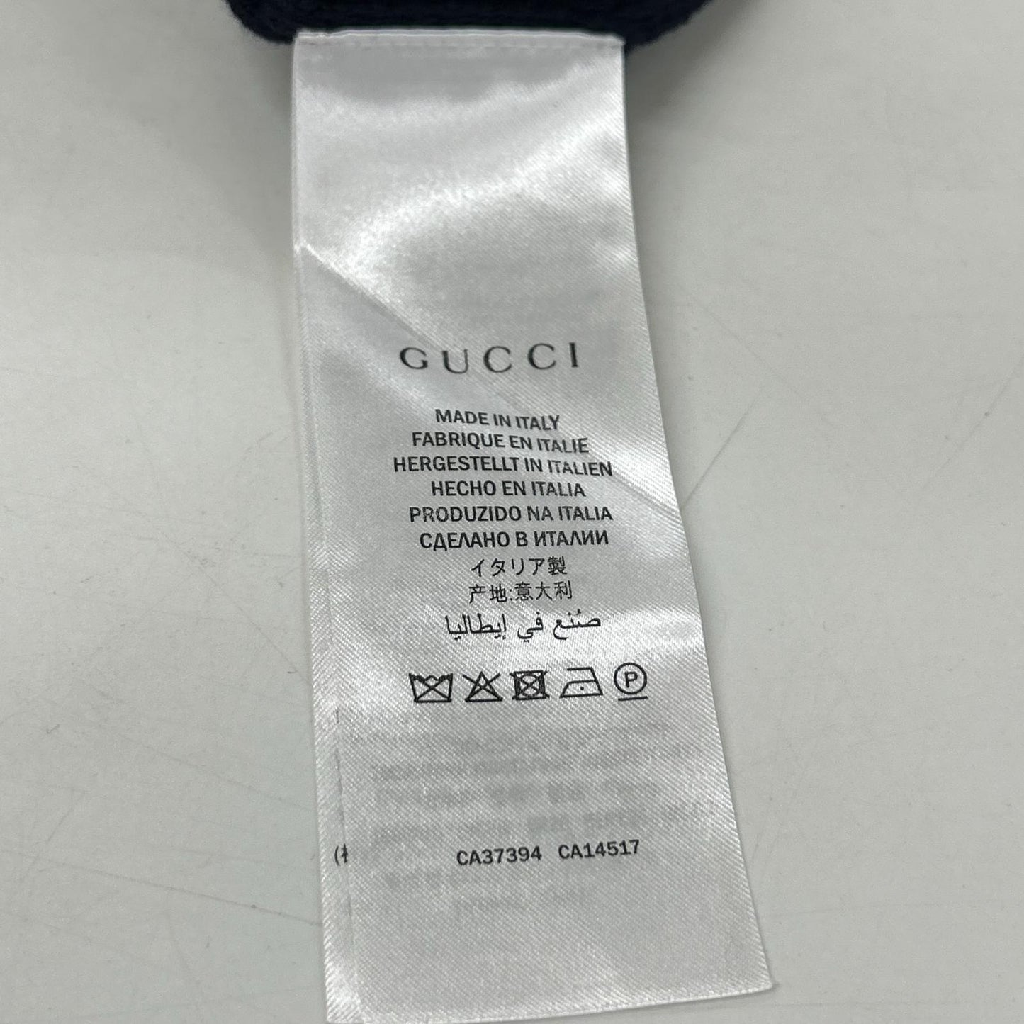 GUCCI Navy Wool Cardigan Size L