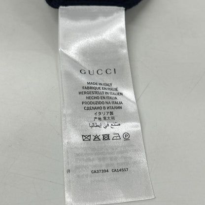 GUCCI Navy Wool Cardigan Size L
