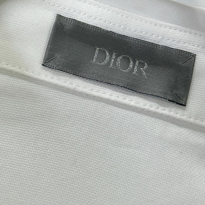 Dior HOMME White Denim Tears Short-Sleeve Shirt Size 40