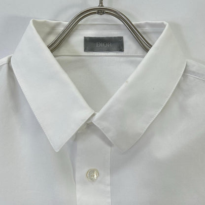 Dior HOMME White Denim Tears Short-Sleeve Shirt Size 40