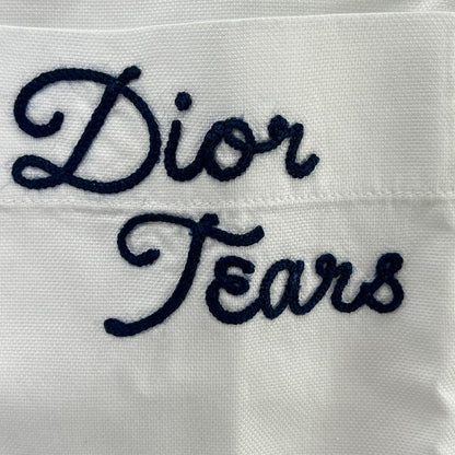 Dior HOMME White Denim Tears Short-Sleeve Shirt Size 40