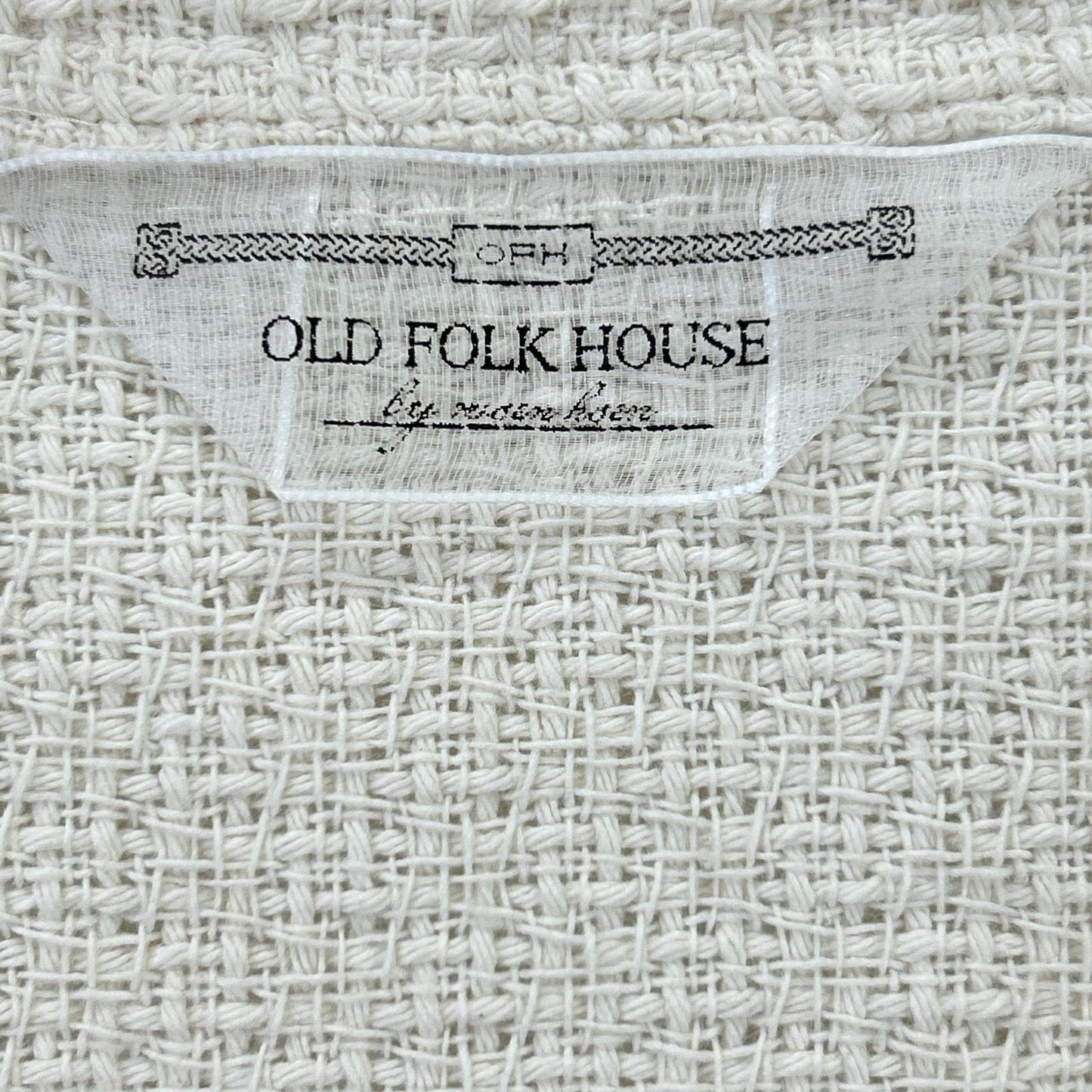 OLD FOLK HOUSE Ivory Rope Jacket Size 3