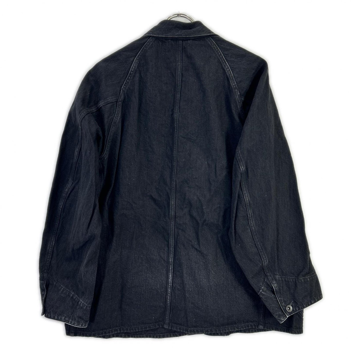 COMOLI Black Denim Work Jacket Size 1