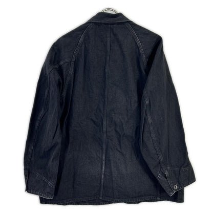COMOLI Black Denim Work Jacket Size 1