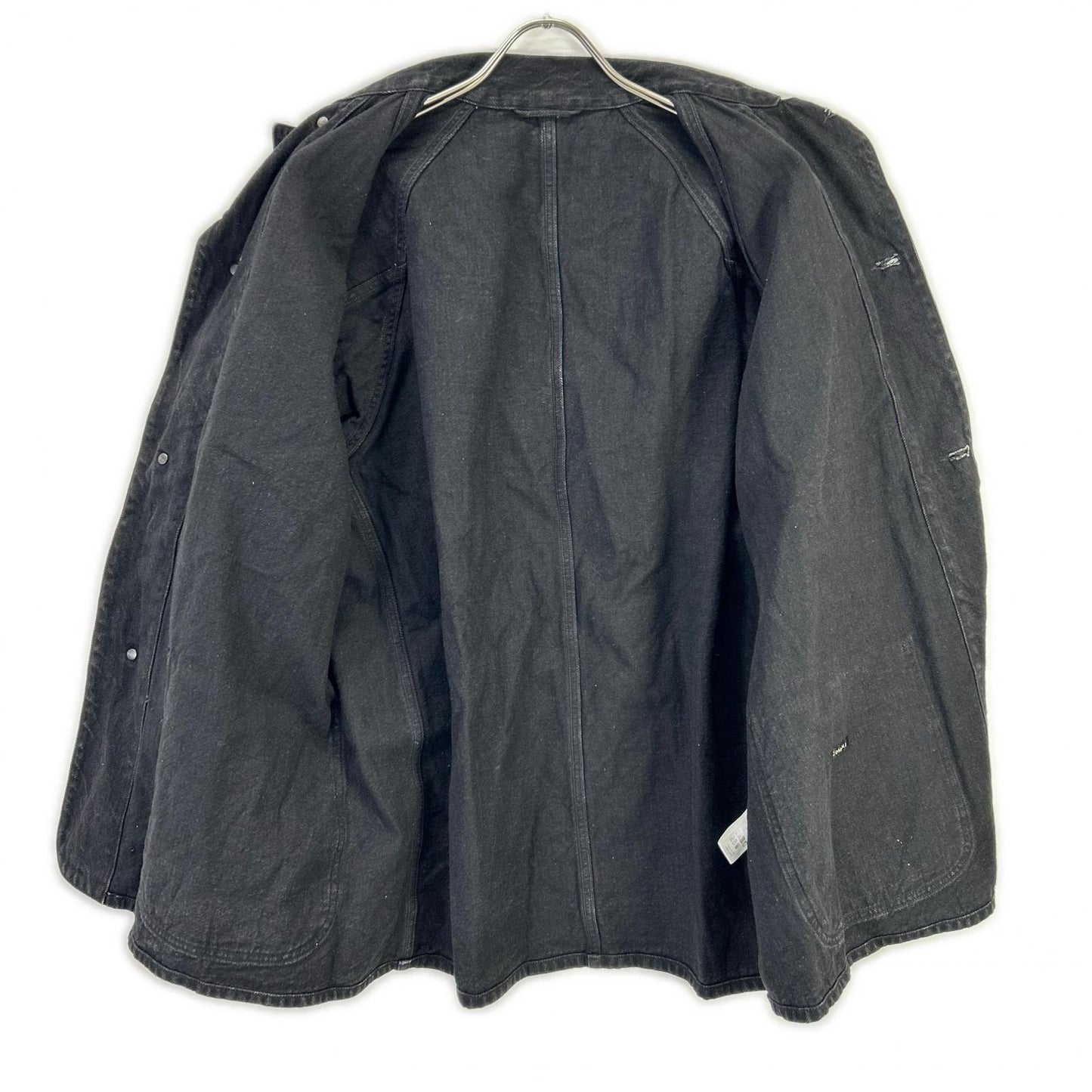 COMOLI Black Denim Work Jacket Size 1