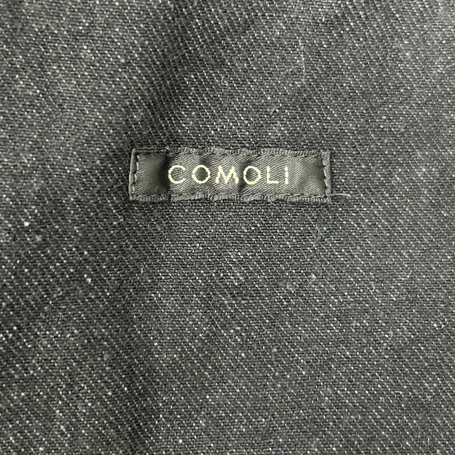 COMOLI Black Denim Work Jacket Size 1