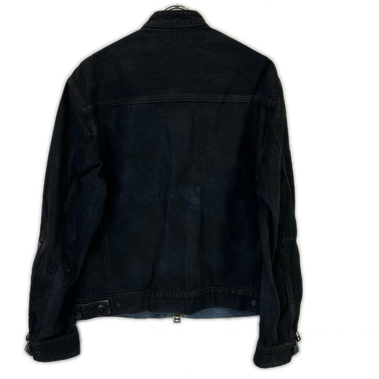 (g) Black Denim Riders Jacket Size S
