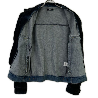 (g) Black Denim Riders Jacket Size S