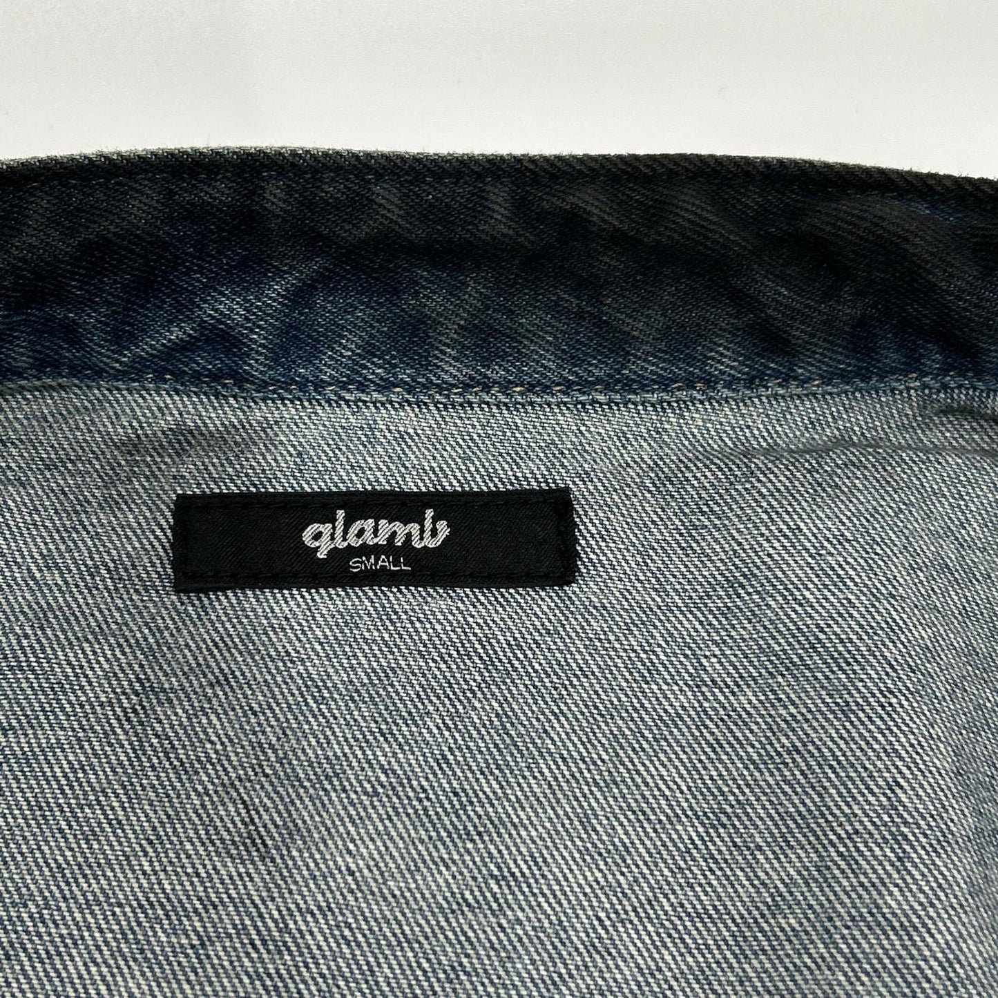 (g) Black Denim Riders Jacket Size S