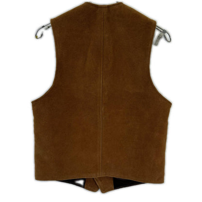 schott Brown Suede MC Vest Size S